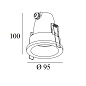 ART-R-65100 Светильник встраиваемый Downlight   -  Встраиваемые светильники 